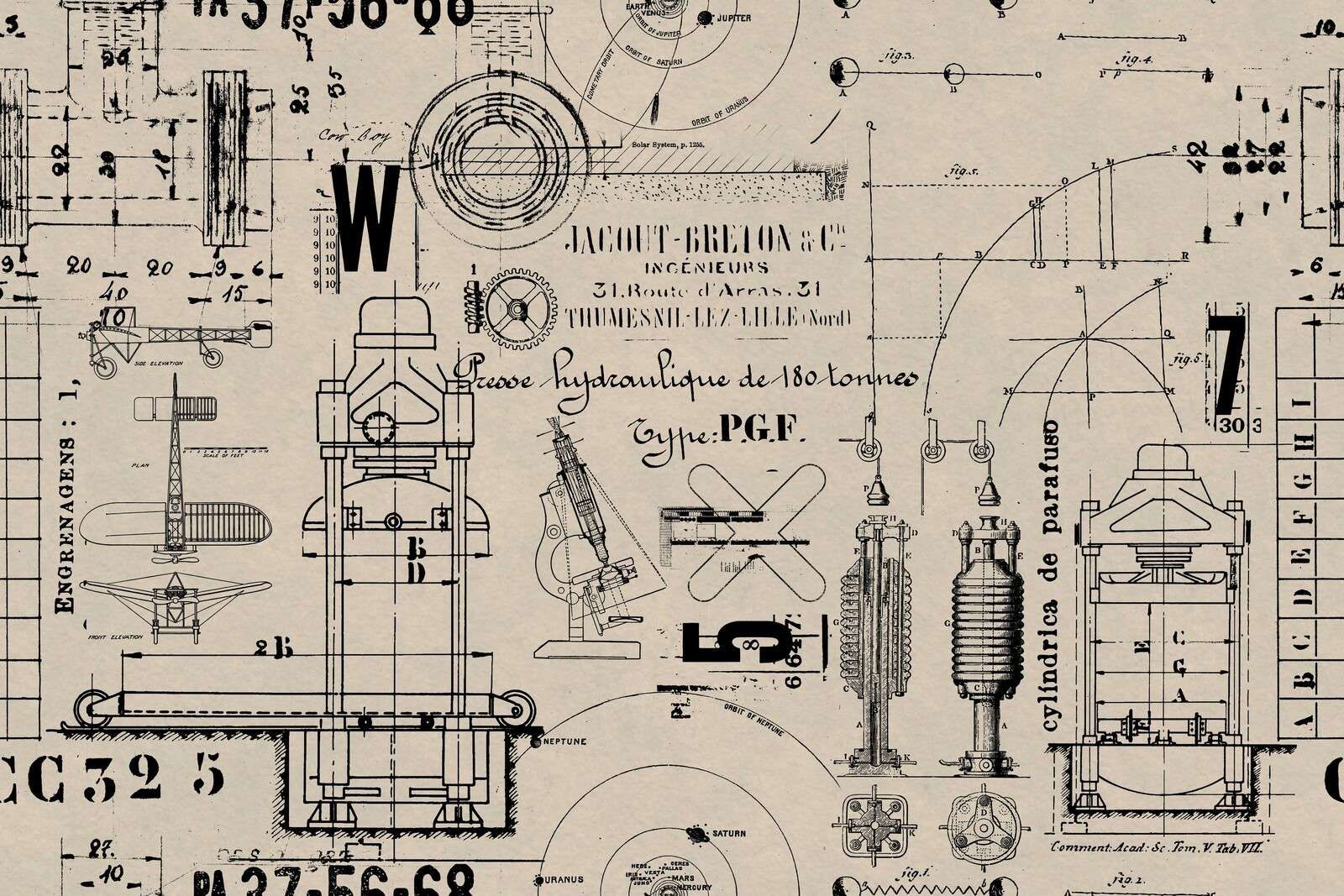 Historische Bauweise und Technologie beige