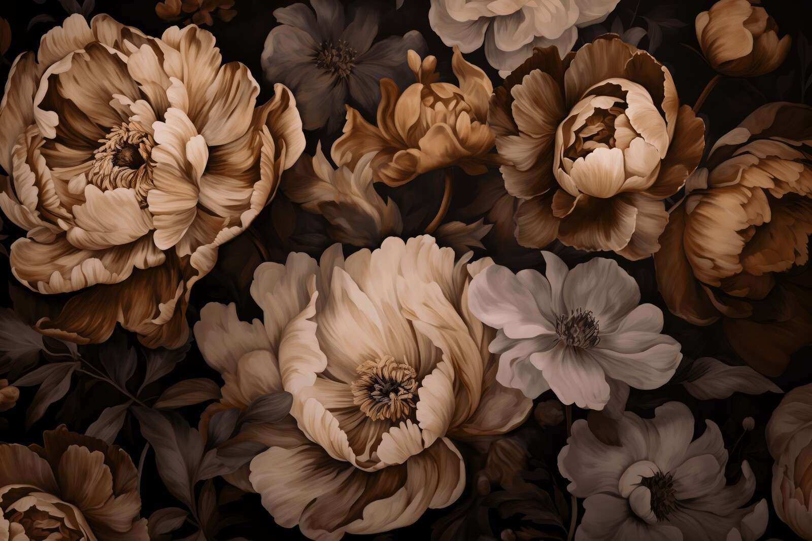 Regency vibe floral opulence amber elegance