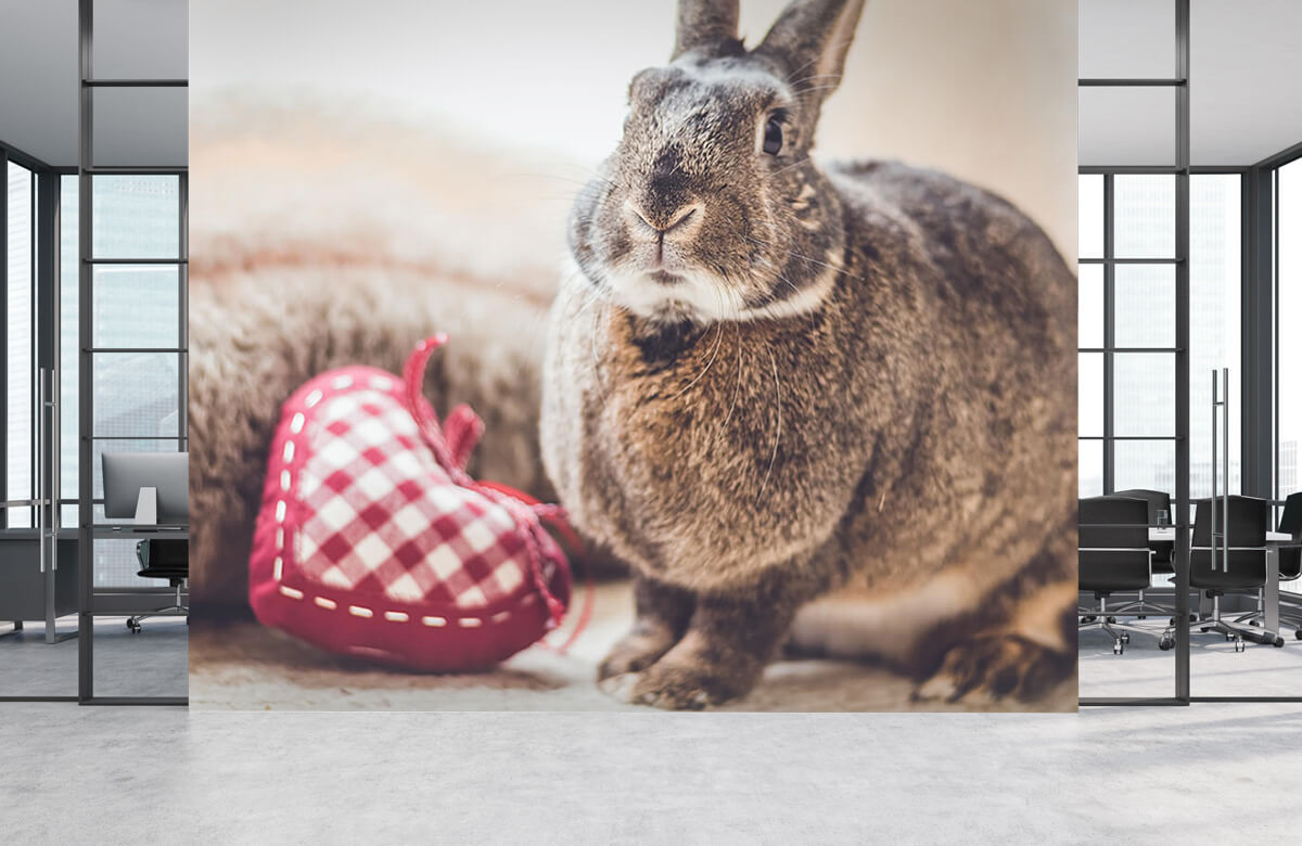 Wallpaper Kaninchen mit Herz 2