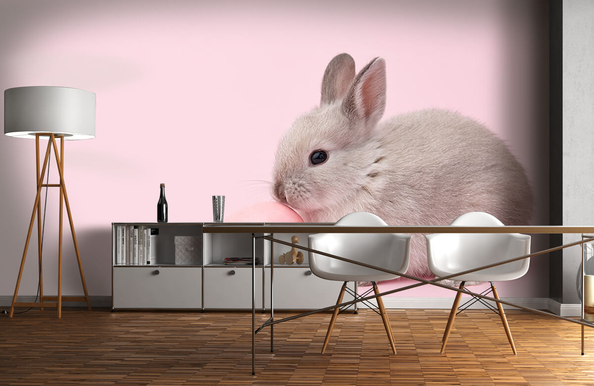 Wallpaper Kaninchen mit Ei 3