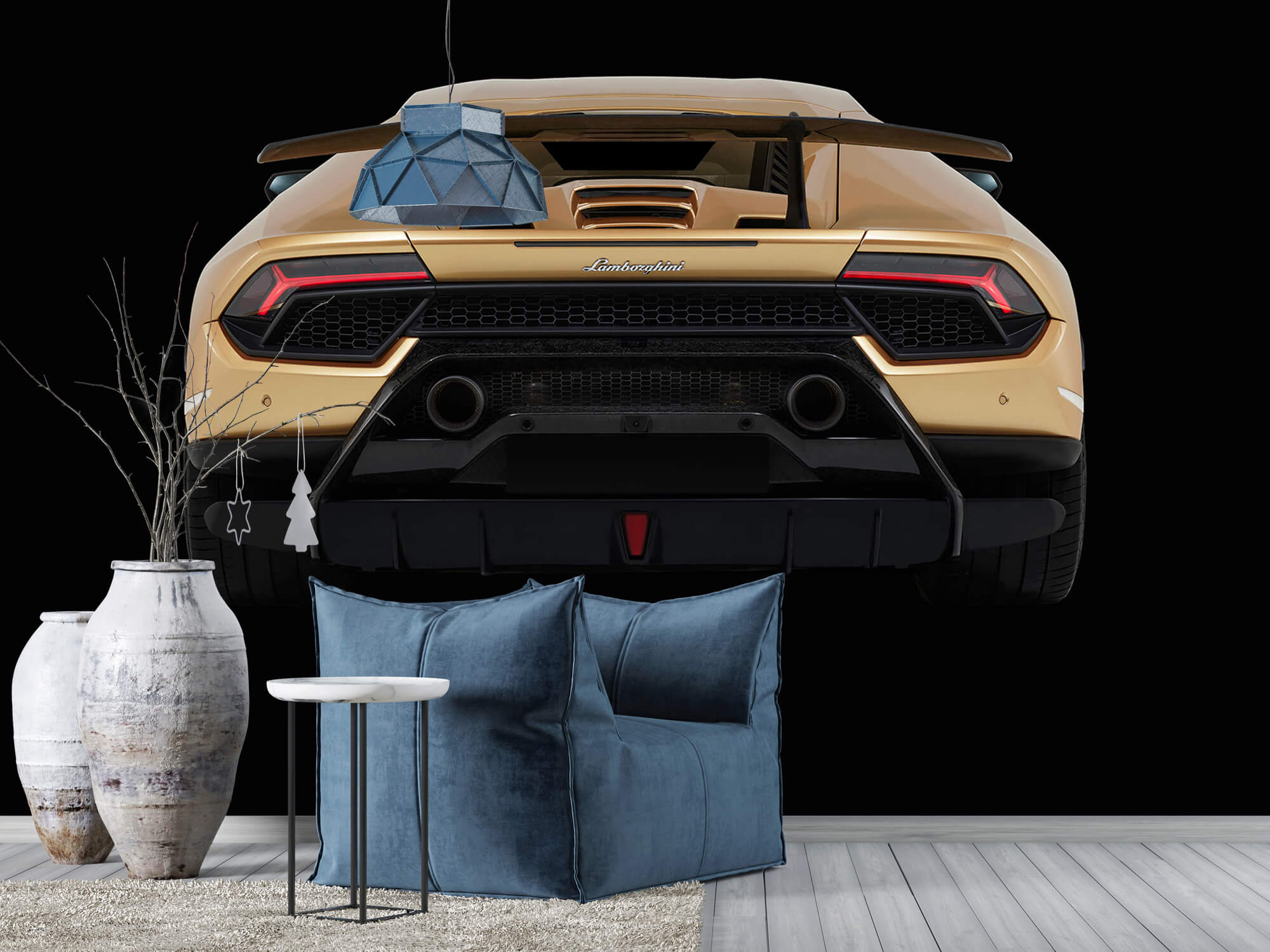 Wallpaper Lamborghini Huracán - Heckpartie, schwarz 8