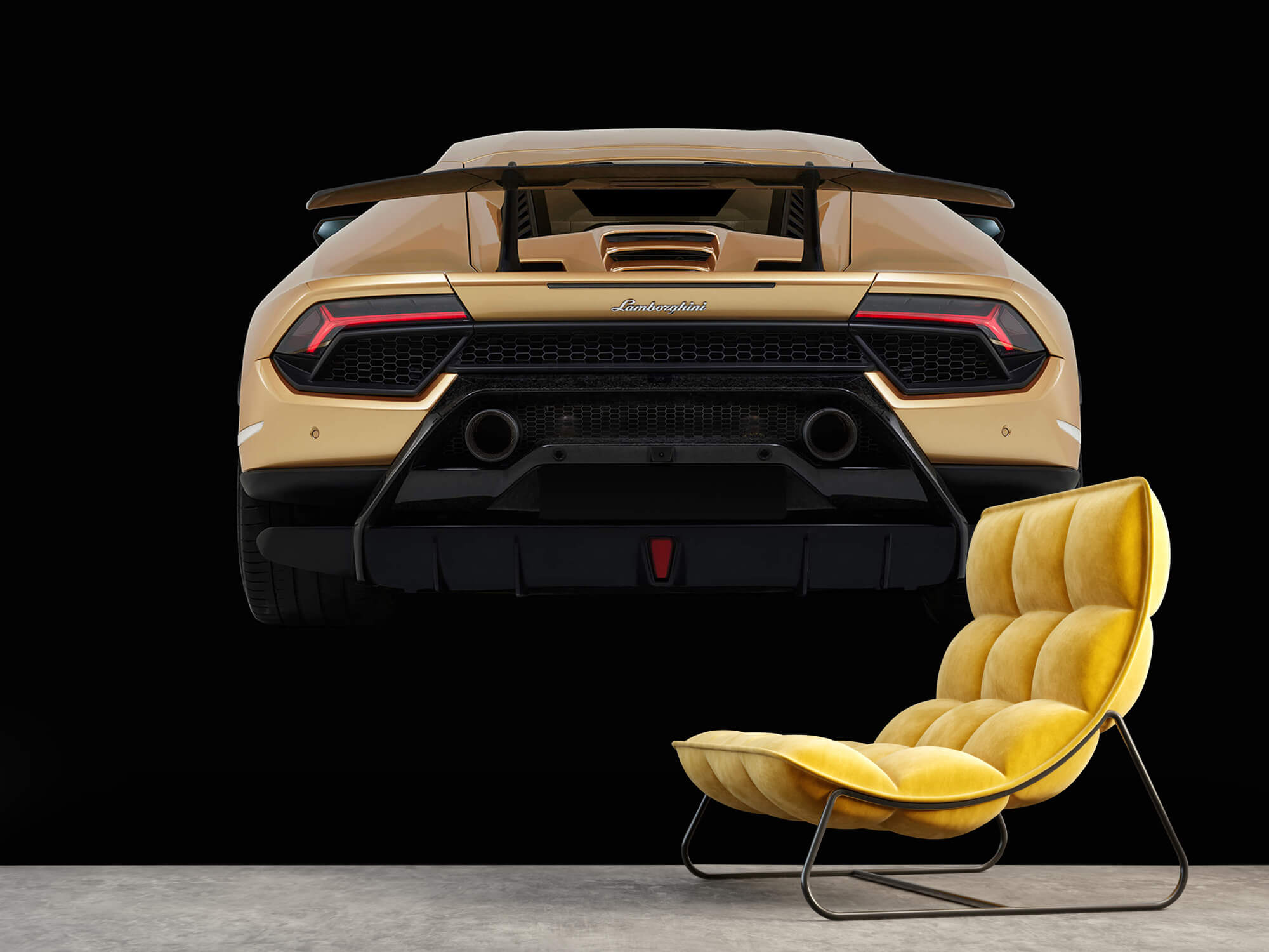 Wallpaper Lamborghini Huracán - Heckpartie, schwarz 10