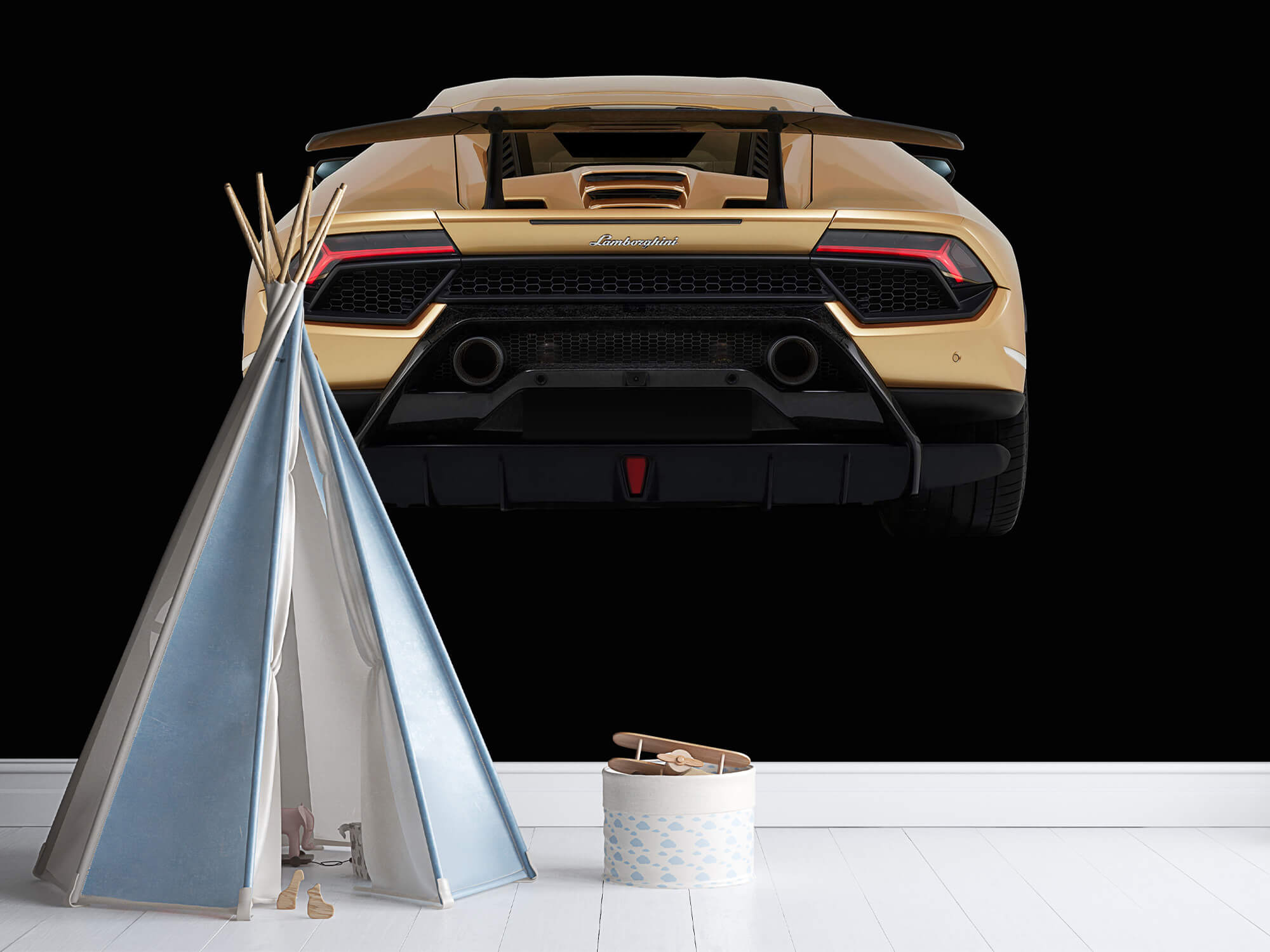Wallpaper Lamborghini Huracán - Heckpartie, schwarz 7