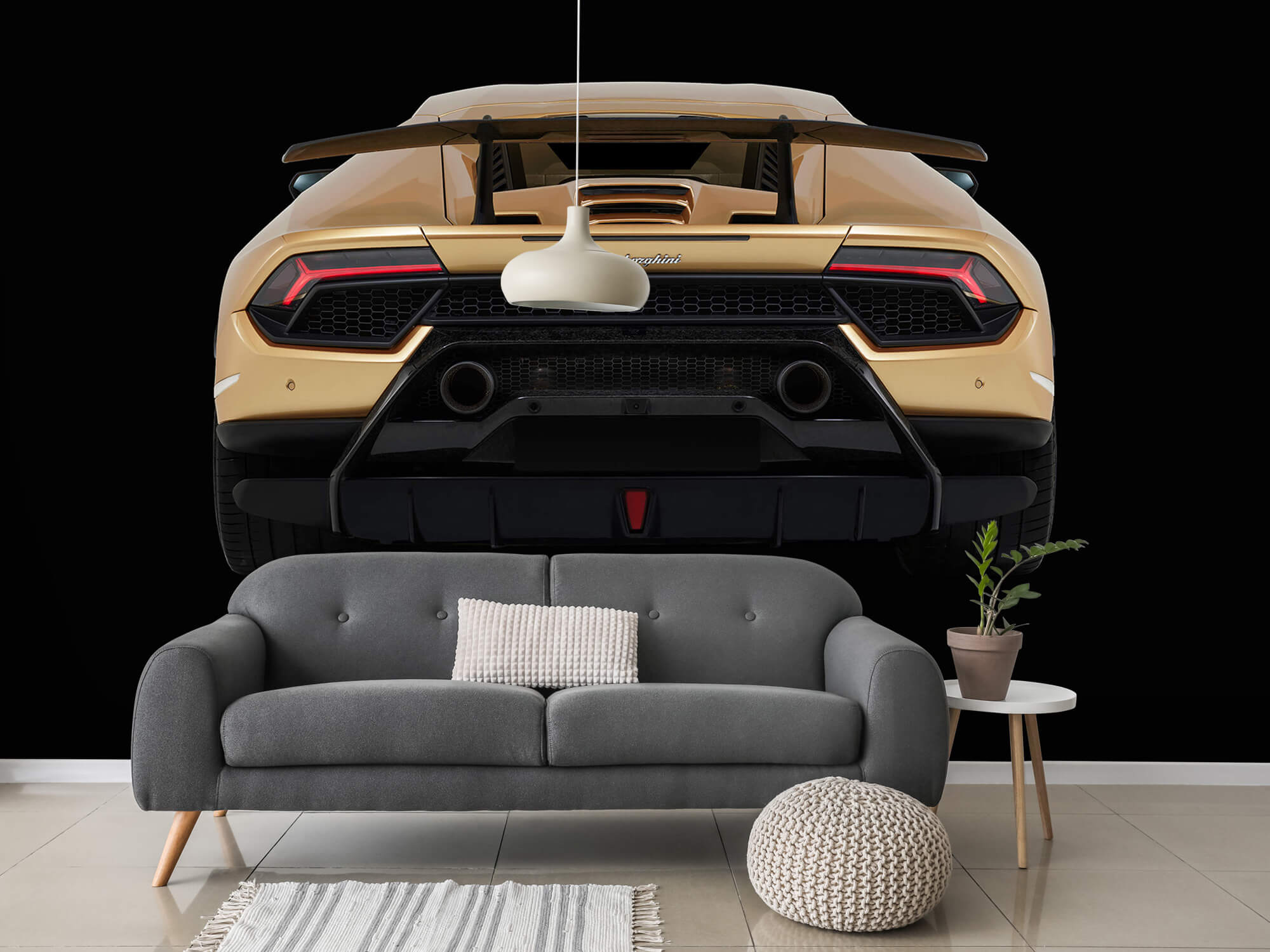 Wallpaper Lamborghini Huracán - Heckpartie, schwarz 15