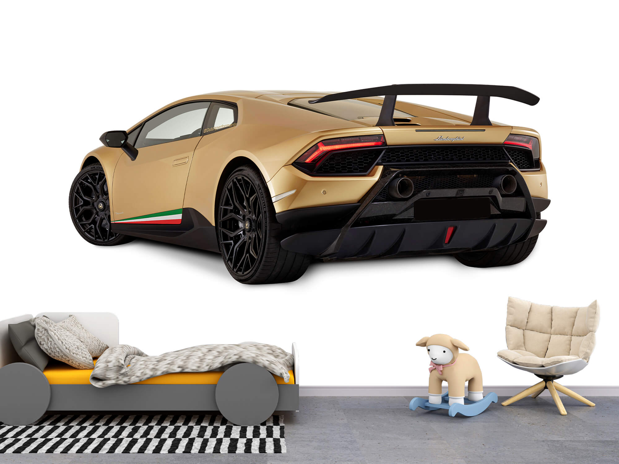 Wallpaper Lamborghini Huracán - Linke hintere Seite, weiß 10