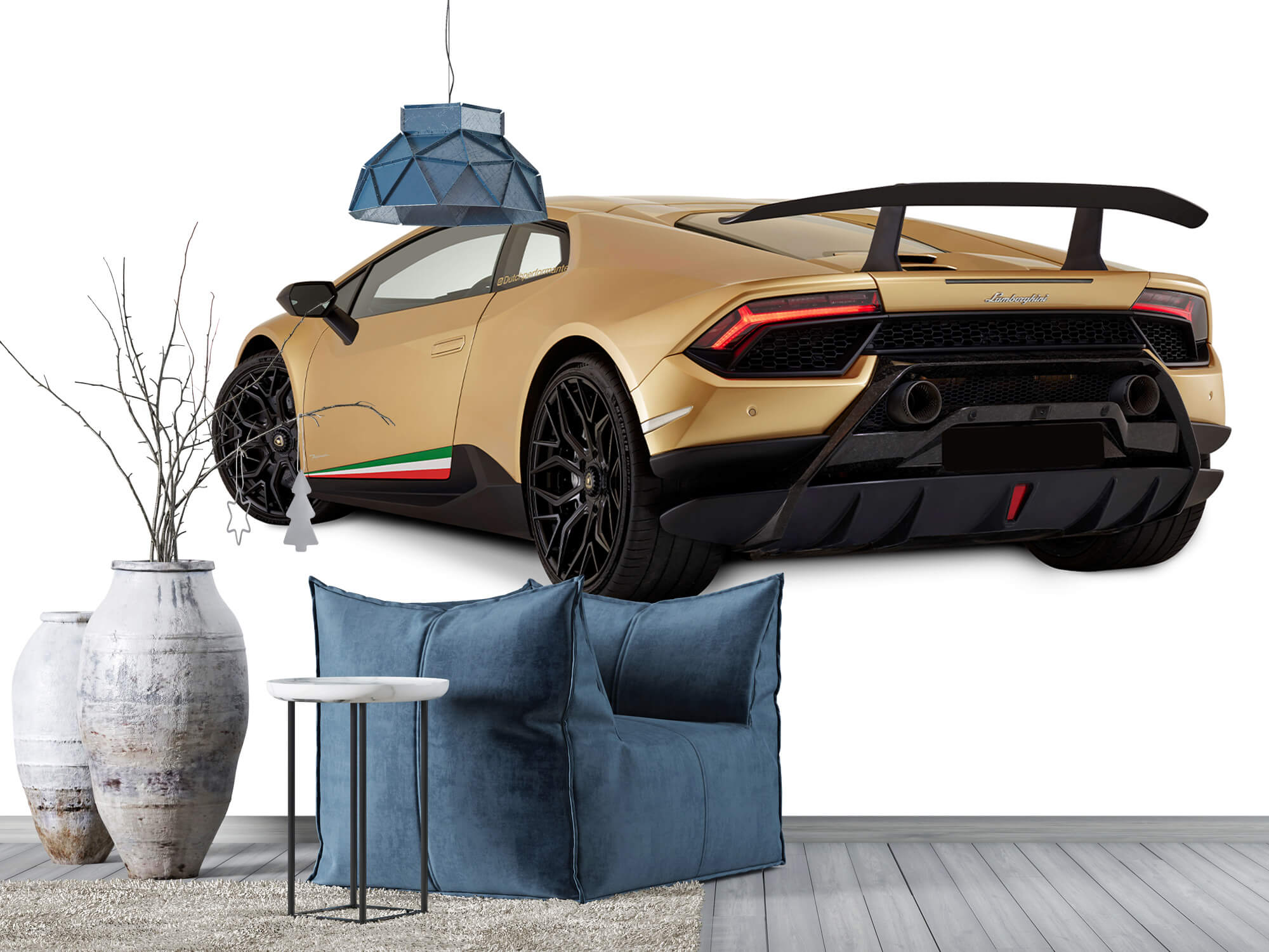 Wallpaper Lamborghini Huracán - Linke hintere Seite, weiß 5
