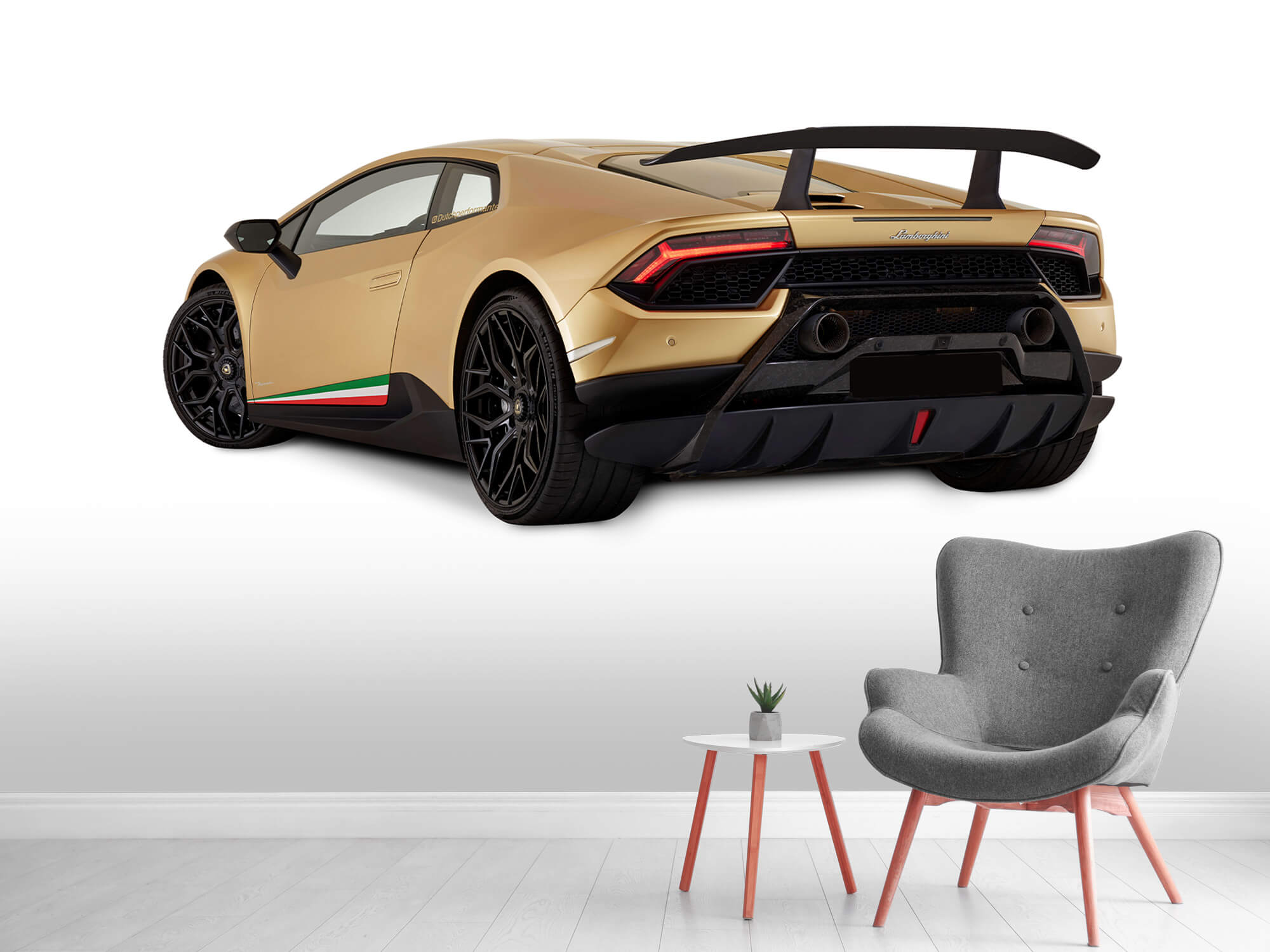 Wallpaper Lamborghini Huracán - Linke hintere Seite, weiß 4