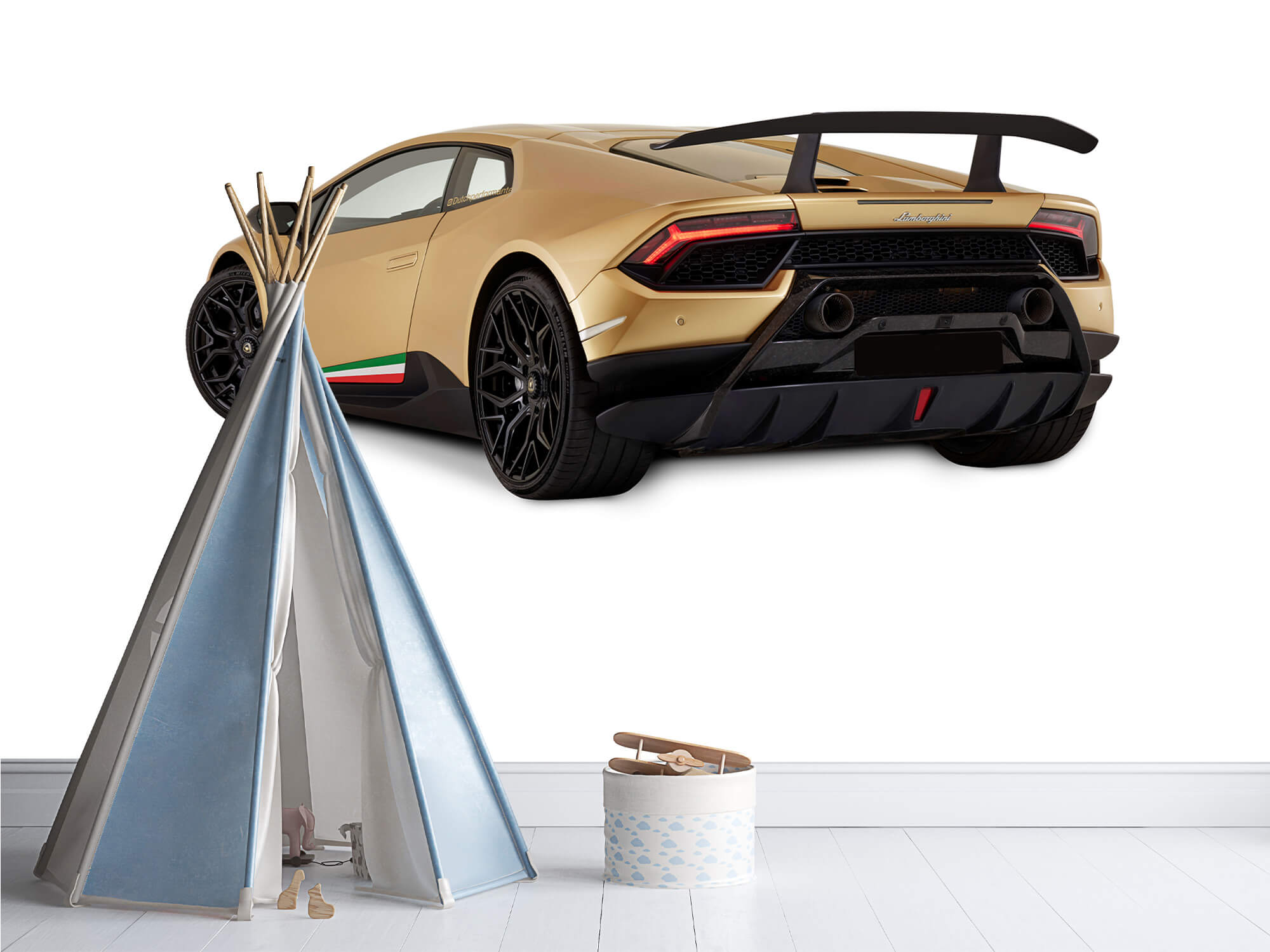 Wallpaper Lamborghini Huracán - Linke hintere Seite, weiß 12