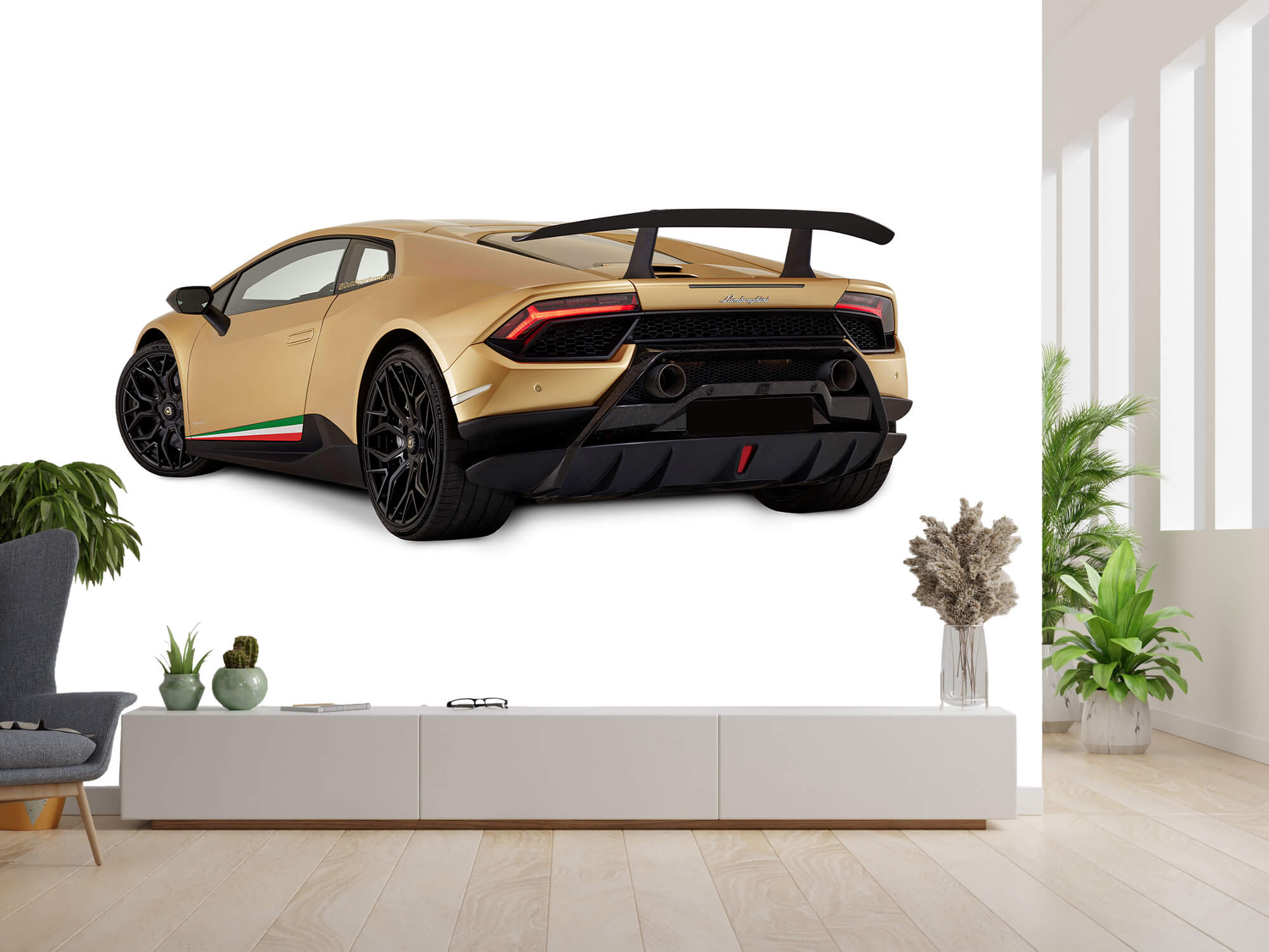 Wallpaper Lamborghini Huracán - Linke hintere Seite, weiß 3