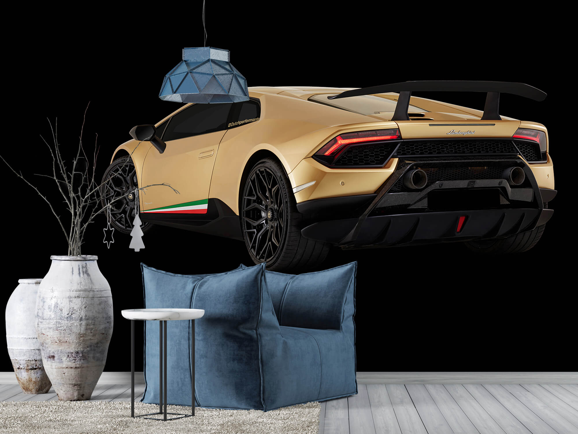 Wallpaper Lamborghini Huracán - Linke hintere Seite, schwarz 10