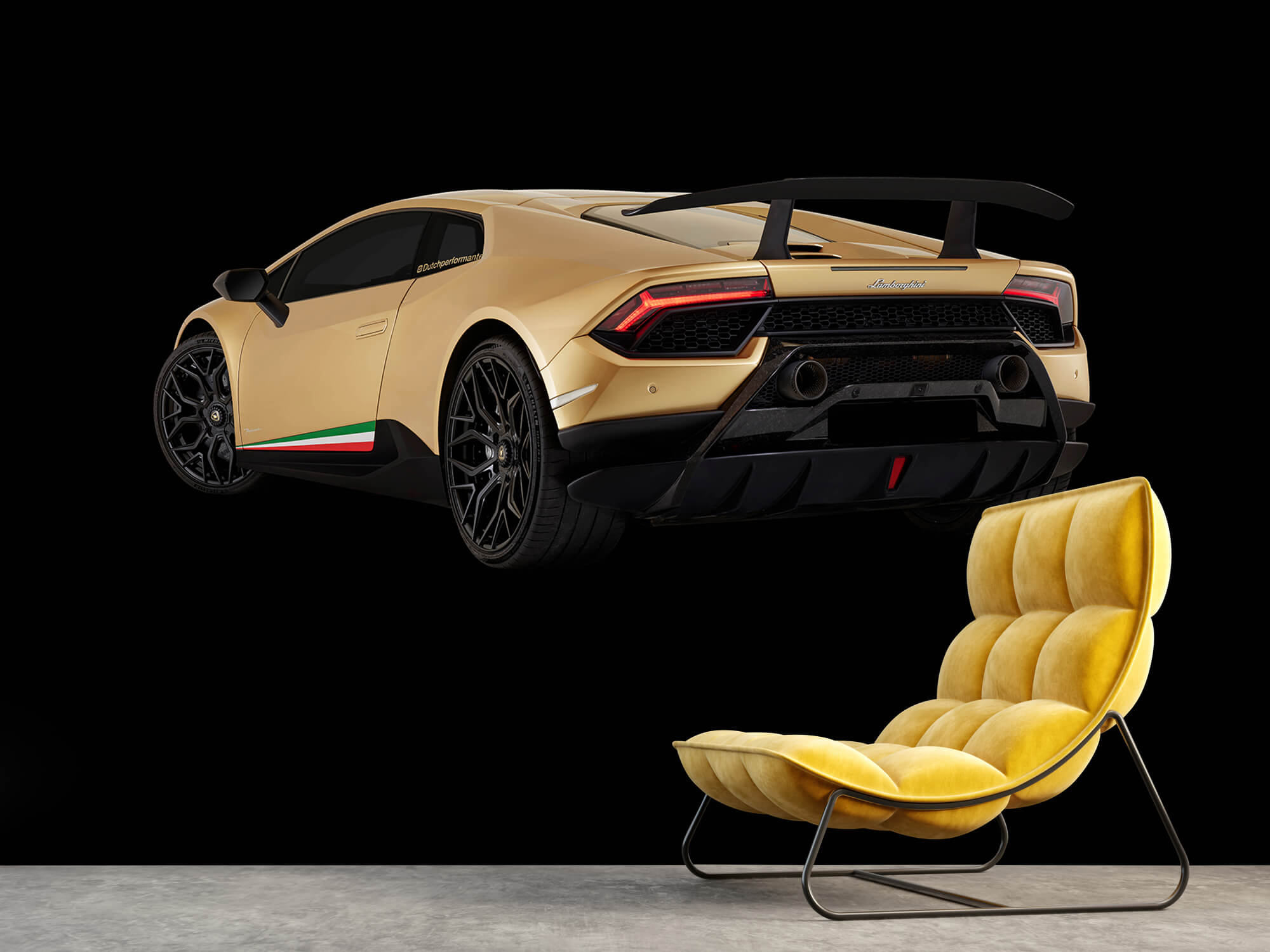 Wallpaper Lamborghini Huracán - Linke hintere Seite, schwarz 14