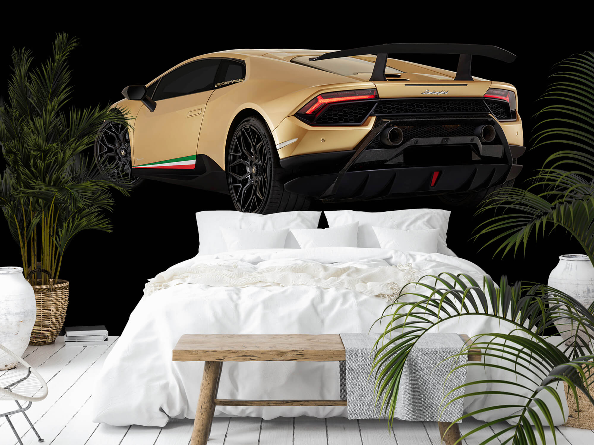 Wallpaper Lamborghini Huracán - Linke hintere Seite, schwarz 5