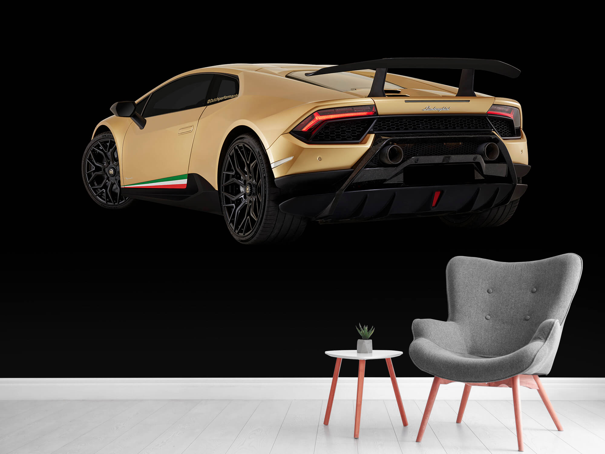 Wallpaper Lamborghini Huracán - Linke hintere Seite, schwarz 12