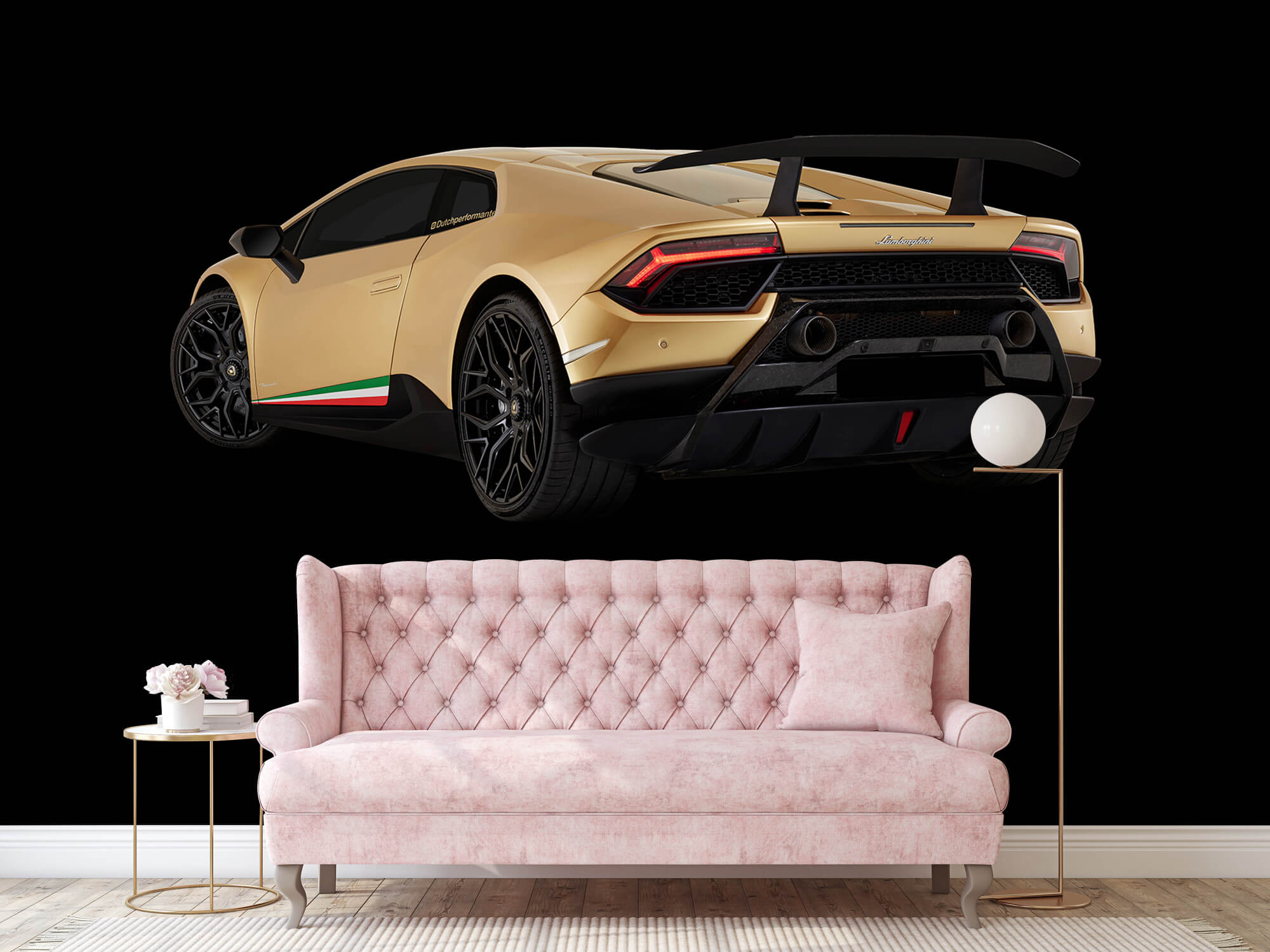 Wallpaper Lamborghini Huracán - Linke hintere Seite, schwarz 15