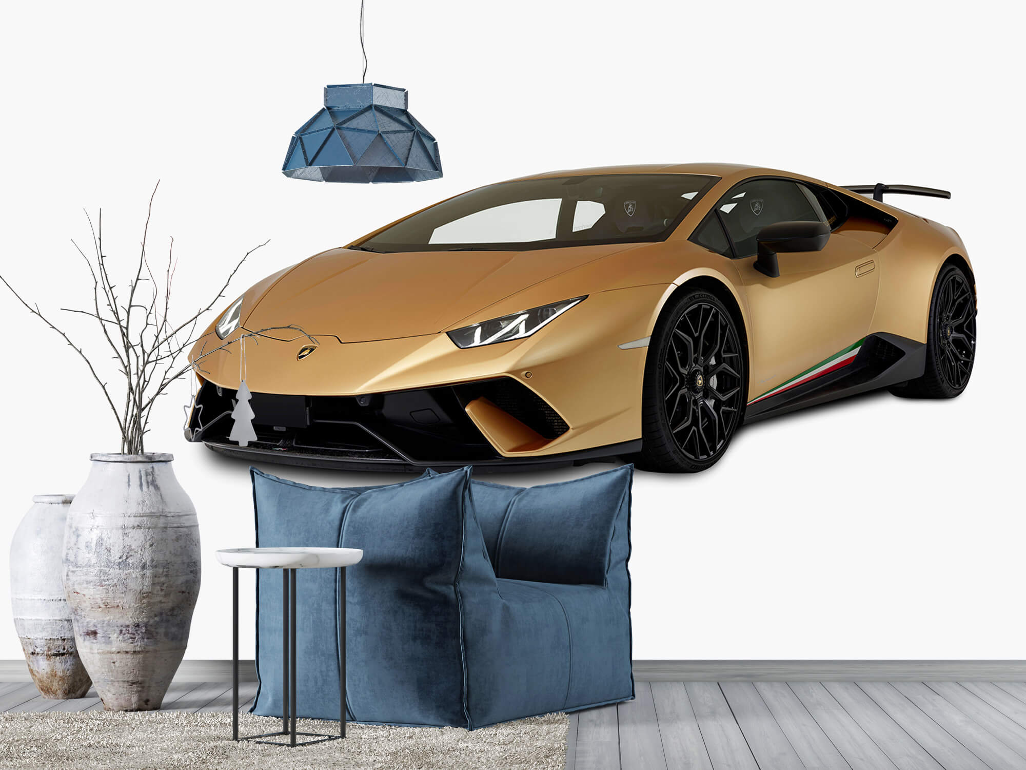 Wallpaper Lamborghini Huracán - Rechts vorne, weiß 6