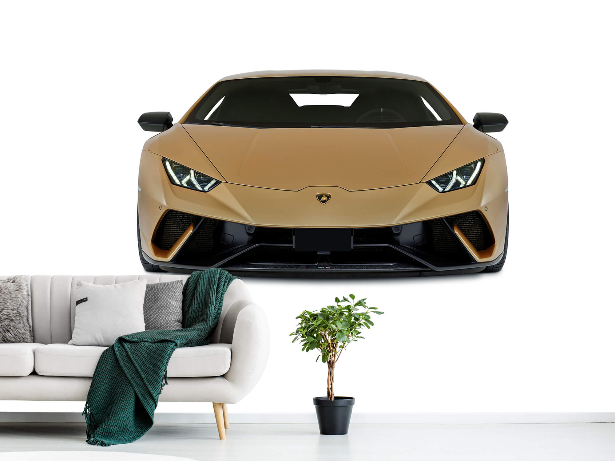 Wallpaper Lamborghini Huracán - Front, weiß 10