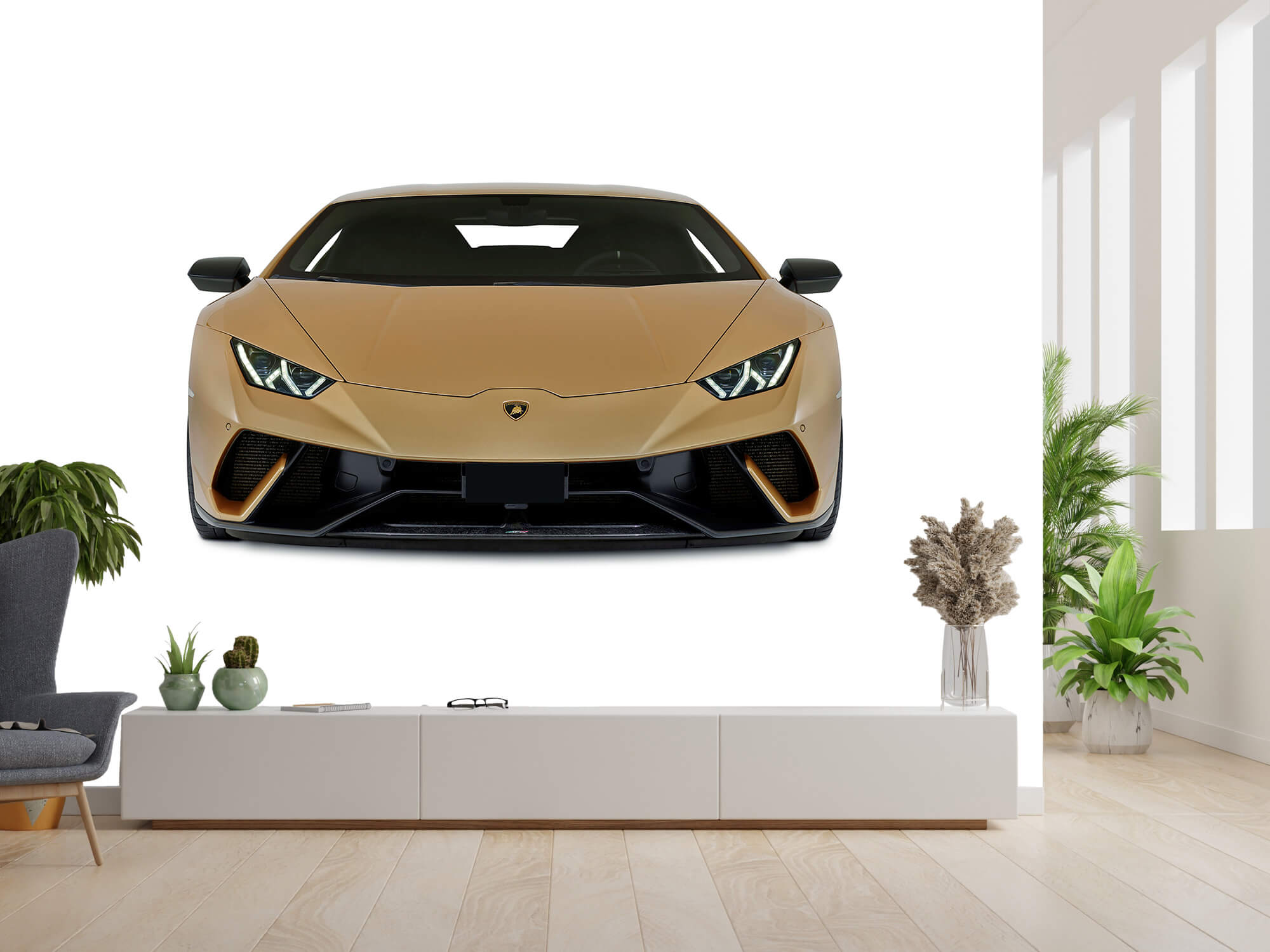 Wallpaper Lamborghini Huracán - Front, weiß 13