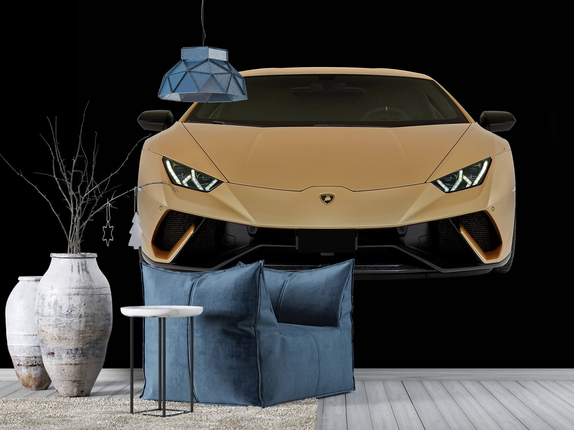 Wallpaper Lamborghini Huracán - Front, schwarz 10