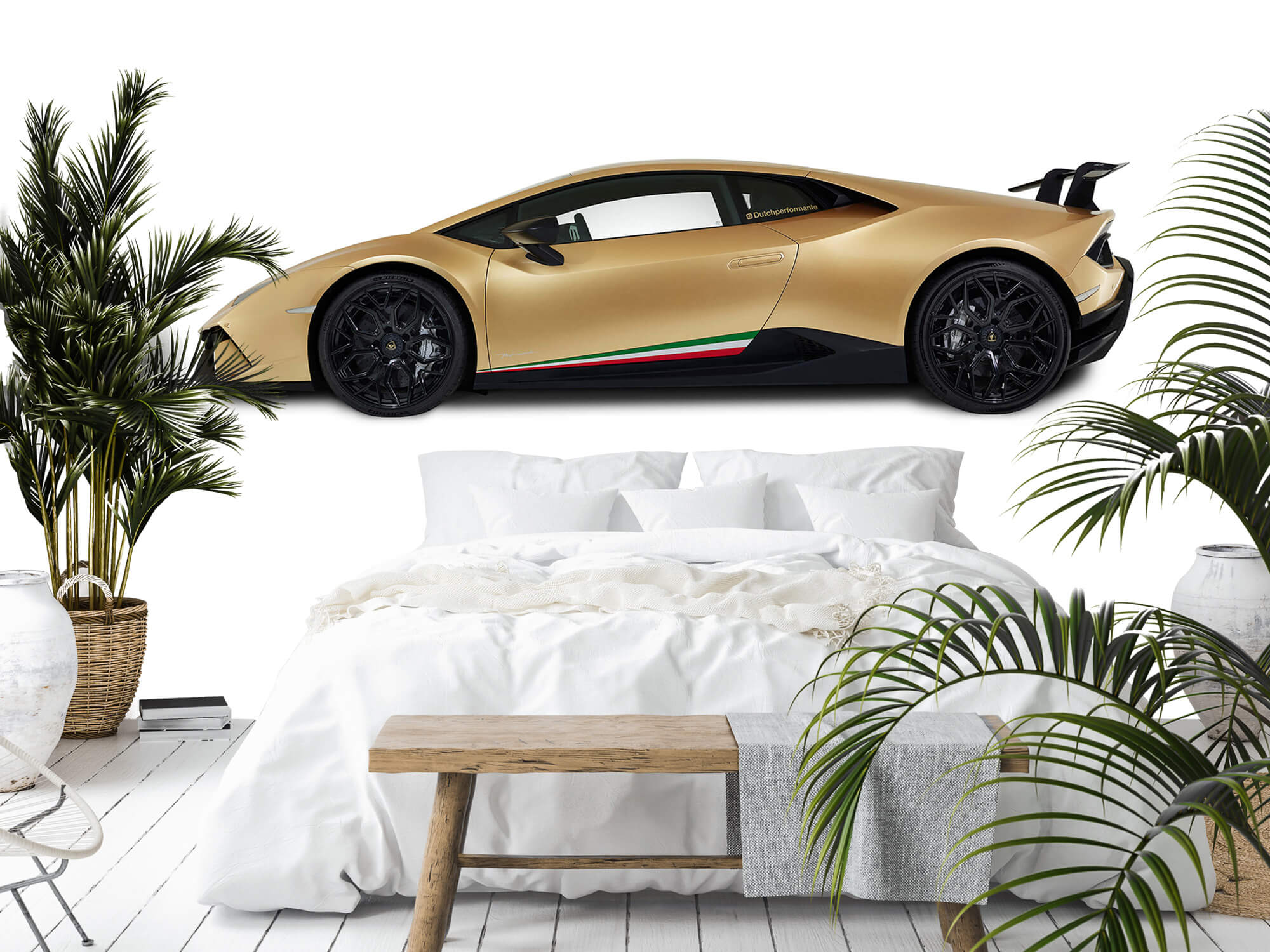 Wallpaper Lamborghini Huracán - Seite, weiß 3