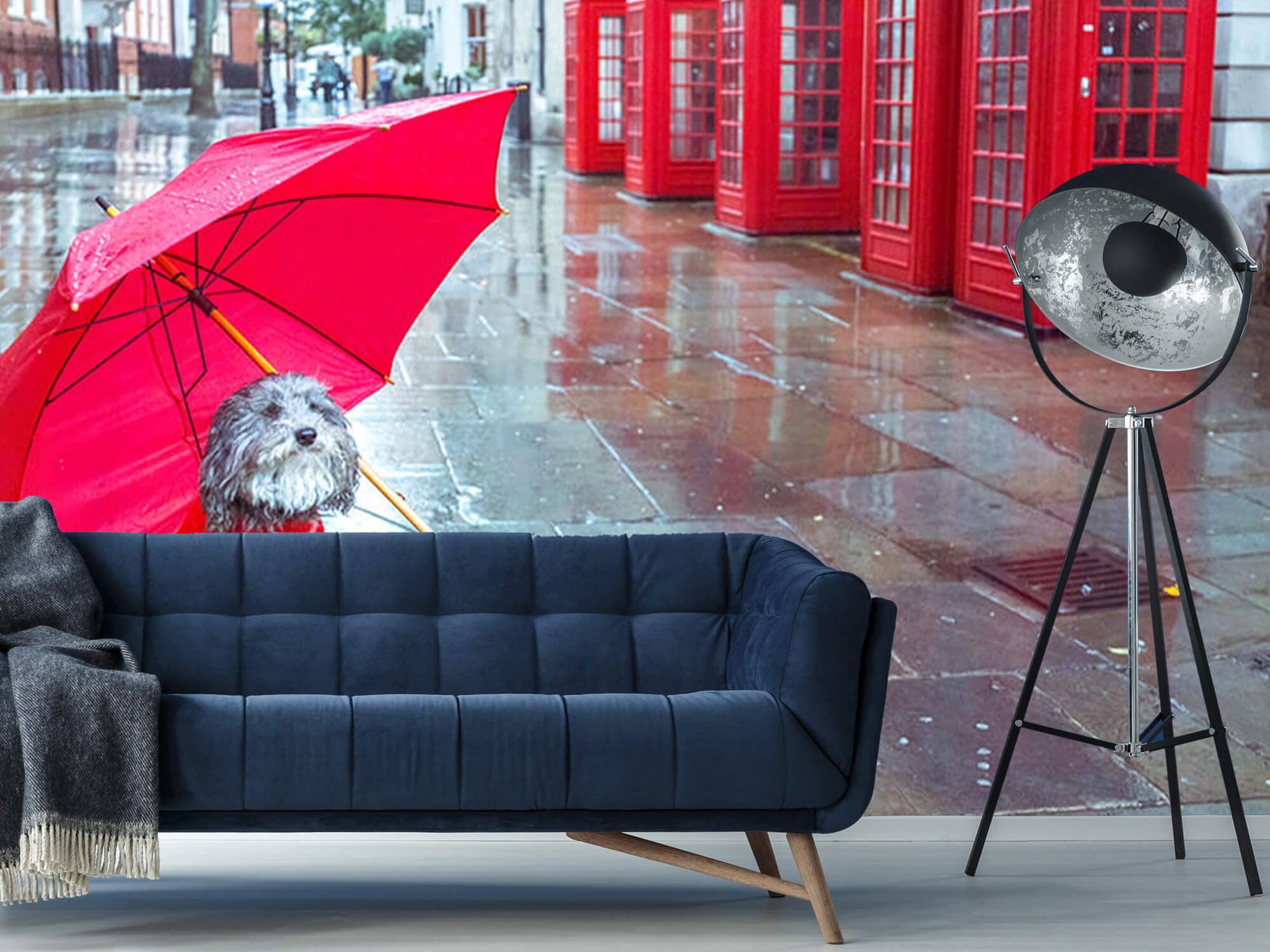  Hund mit Regenschirm 9