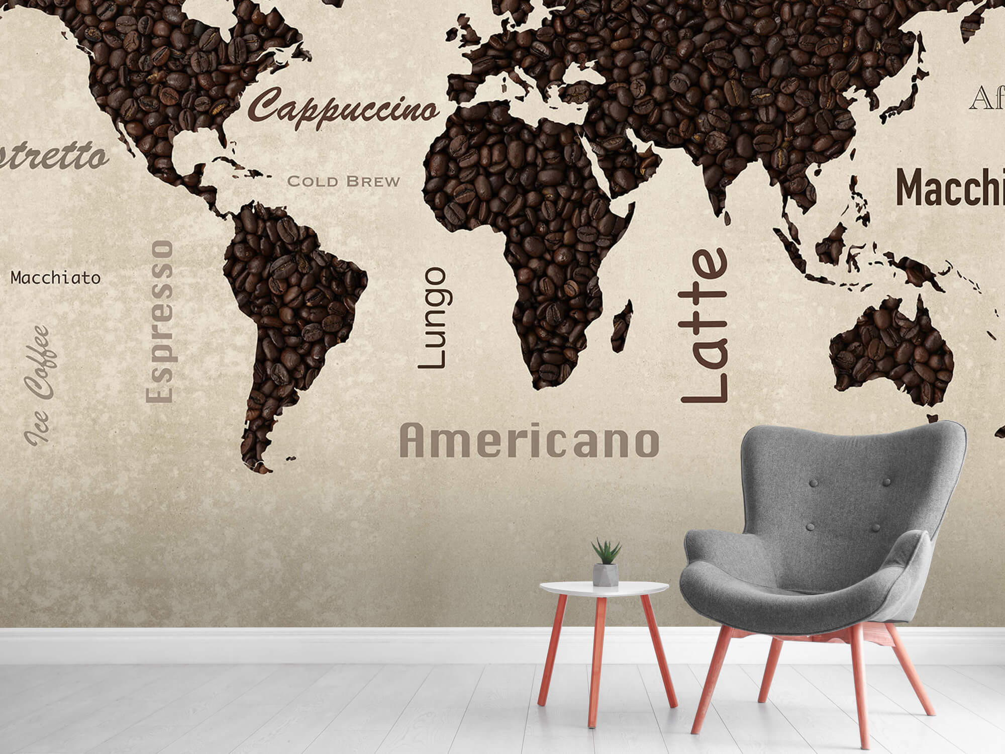 wallpaper Weltkarte Kaffee 7